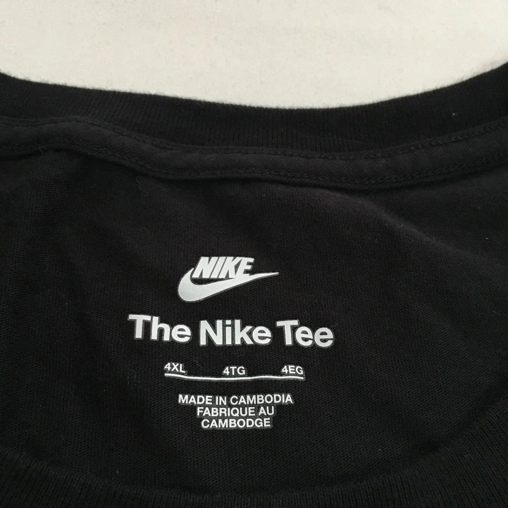 Nike Graphic T-Shirt Mens 4XL Black Sunset Swoosh Logo